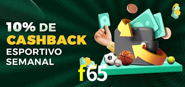 10% de bônus de cashback na f65